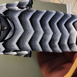 Black and white sweater dress